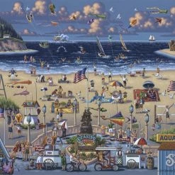 Coupon 🛒 Dowdle Folk Art 500 Pieces Seaside 🎉