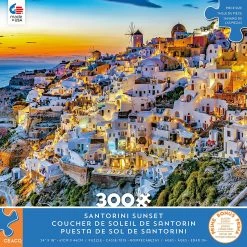 Top 10 💯 Ceaco 300 Pieces Santorini Sunset 🎉 -BEACH & OCEAN Puzzles Shop 021081223089 bflat