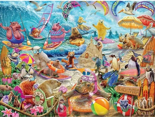 Promo ⌛ Ceaco 550 Pieces Beach Mania 😀 -BEACH & OCEAN Puzzles Shop 021081240765