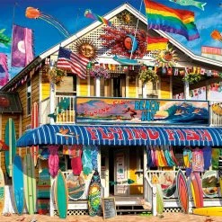 Cheapest ⌛ Buffalo Games 2000 Pieces Surf Shack 😉