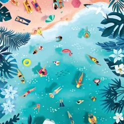 New ✔️ Buffalo Games 500 Pieces Tropical Umbrellas 😉