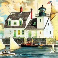 Brand new 🤩 Buffalo Games 1000 Pieces Rockland Breakwater Light ✨