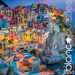 Outlet ✨ Buffalo Games 2000 Pieces Dusk At Cinque Terre New 🔥 -BEACH & OCEAN Puzzles Shop 079346521029 2