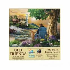 Hot Sale 🛒 SunsOut 500 Pieces Old Friends 🎁 -BEACH & OCEAN Puzzles Shop 28928oldfriends front