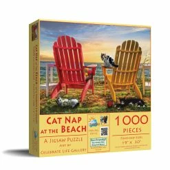 Hot Sale βοΈ SunsOut 1000 Pieces Cat Nap At The Beach π 6 Hot Sale βοΈ SunsOut 1000 Pieces Cat Nap At The Beach π -BEACH & OCEAN Puzzles Shop 30112catnapatthebeach box