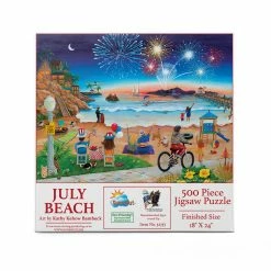 Cheapest ✨ SunsOut 500 Pieces July Beach 🥰 -BEACH & OCEAN Puzzles Shop 32757julybeach front
