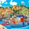 Hot Sale 💯 Kodak 1000 Pieces Symi With Boats In The Harbor, Greece 😍 -BEACH & OCEAN Puzzles Shop 4895145421010