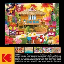 Wholesale ✨ Kodak 350 Pieces Tiki Island 😍 -BEACH & OCEAN Puzzles Shop 4895145429764 BACK