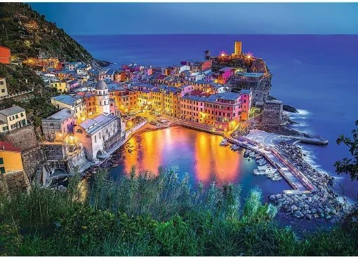 Coupon 🎉 Trefl 2000 Pieces Vernazza At Dusk, Italy ❤️ -BEACH & OCEAN Puzzles Shop 5900511270860