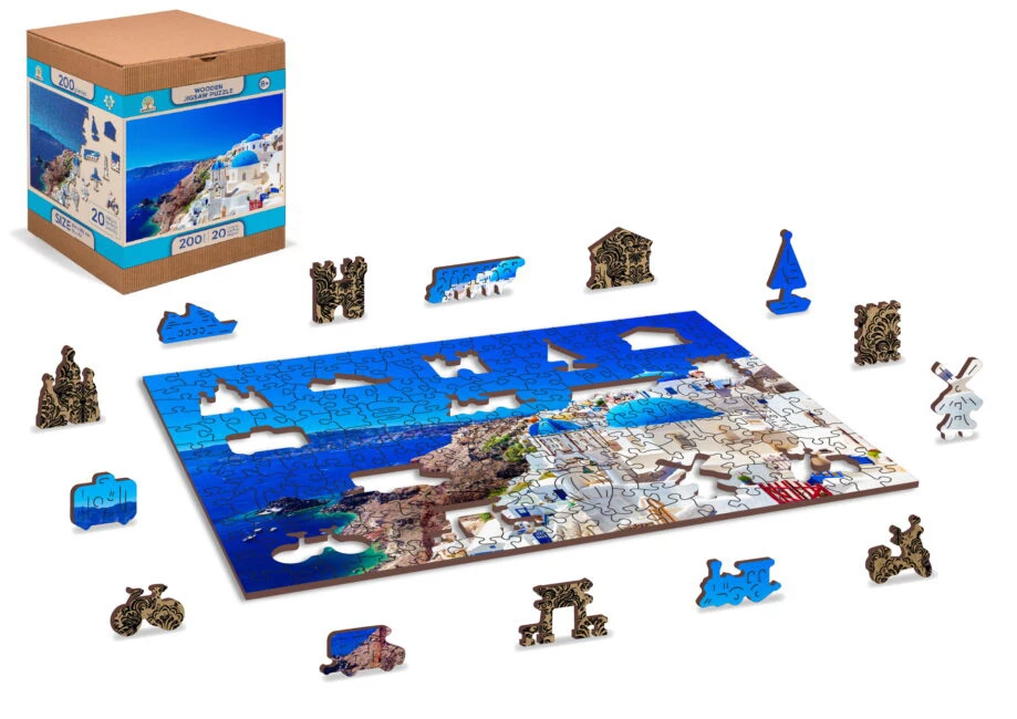Deals π Wooden City 200 Pieces Santorini Greece π 4 Deals π Wooden City 200 Pieces Santorini Greece π - Image 2