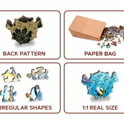 Cheapest 🎉 Wooden City 250 Pieces Magic Fish 🔔 -BEACH & OCEAN Puzzles Shop 5904151823776 4