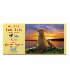 Promo 🛒 SunsOut 300 Pieces As The Sun Sets 🥰 -BEACH & OCEAN Puzzles Shop 59388asthesunsets front