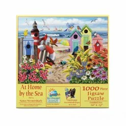 Hot Sale ⌛ SunsOut 1000 Pieces At Home By The Sea 🧨 -BEACH & OCEAN Puzzles Shop 63002AtHomebytheSea front