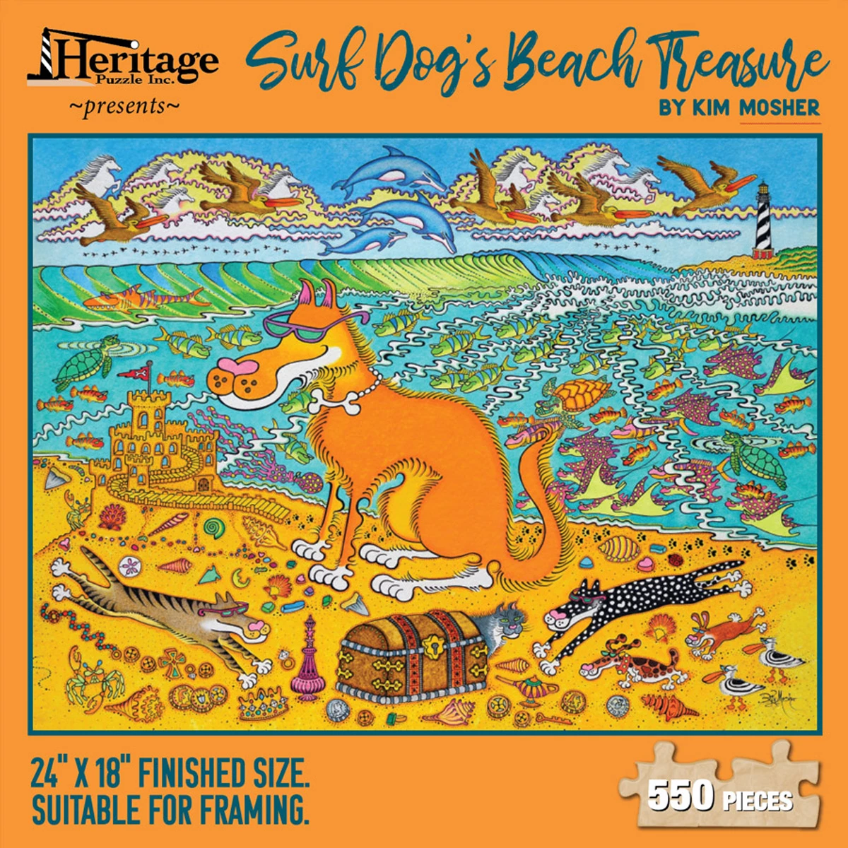 Deals ๐ฅ Heritage Puzzles 550 Pieces Surf ๐ฆฎ Dog's Beach Treasure ๐ 4 Deals ๐ฅ Heritage Puzzles 550 Pieces Surf ๐ฆฎ Dog's Beach Treasure ๐ - Image 2