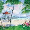 Wholesale ✨ Heritage Puzzles 550 Pieces Bike To The Beach 🎉 -BEACH & OCEAN Puzzles Shop 654497406090