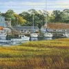 Best Pirce 🎁 Heritage Puzzles 550 Pieces Southport Harbor 👏 -BEACH & OCEAN Puzzles Shop 654497505335 2