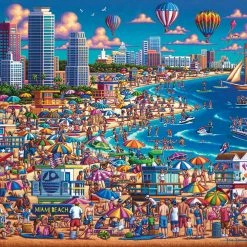 Top 10 🔔 Dowdle Folk Art 500 Pieces Miami Beach ⭐