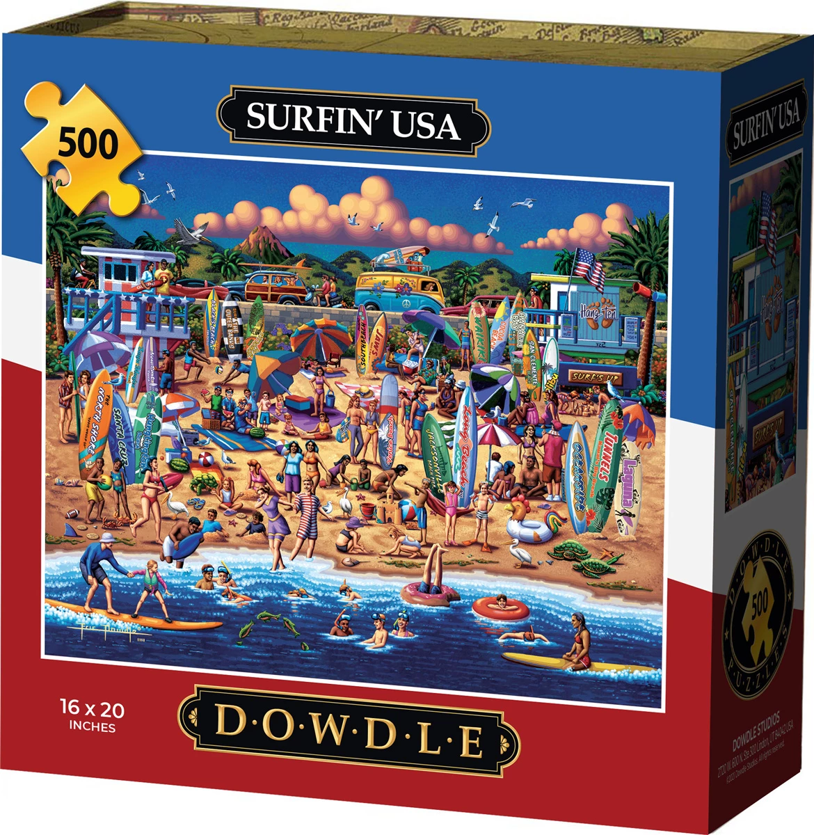 Discount π― Dowdle Folk Art 500 Pieces Surfin' USA β 4 Discount π― Dowdle Folk Art 500 Pieces Surfin' USA β - Image 2