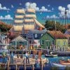 Brand new 👍 Dowdle Folk Art 500 Pieces Mystic Seaport 🎁 -BEACH & OCEAN Puzzles Shop 671095005180 p