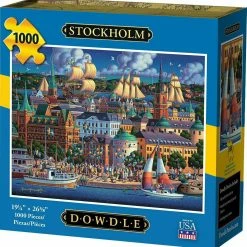 Wholesale ⭐ Dowdle Folk Art Stockholm 🥰 -BEACH & OCEAN Puzzles Shop 671095104838 B