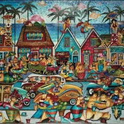 Flash Sale 👏 Hart Puzzles 1000 Pieces Bathtub Beach  🛒