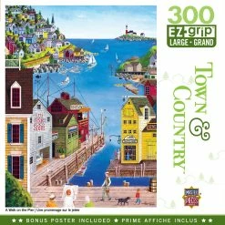 Discount 🥰 MasterPieces 300 Pieces A Walk On The Pier 😉