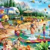 Budget 👏 MasterPieces 300 Pieces Day At The Lake 🧨 -BEACH & OCEAN Puzzles Shop 705988319990 L