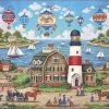 Hot Sale 🧨 MasterPieces 550 Pieces Balloons Over The Bay 🤩 -BEACH & OCEAN Puzzles Shop 705988320491 1