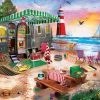 New 😍 MasterPieces 550 Pieces Oceanside Camping 👏 -BEACH & OCEAN Puzzles Shop 705988321191