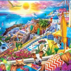 New 🛒 MasterPieces 300 Pieces Santorini Sails 😍