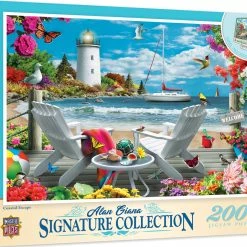Hot Sale 👏 MasterPieces 2000 Pieces Coastal Escape 🔥 -BEACH & OCEAN Puzzles Shop 705988814013 b3d