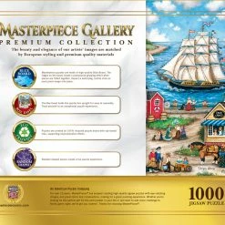 Discount ⌛ MasterPieces 1000 Pieces Ships Ahoy 👏 -BEACH & OCEAN Puzzles Shop 705988821349 bb