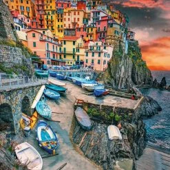 Best Pirce 🌟 Buffalo Games 1000 Pieces BLANC Series: Cinque Terre Skies 🎁