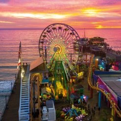Best deal 🔔 Buffalo Games 300 Pieces BLANC Series: Santa Monica Pier 🔔