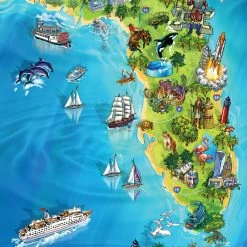 Outlet 🛒 SunsOut 500 Pieces Florida Map 🎉