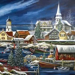 Budget 🔥 SunsOut 1000 Pieces Winter Harbor ⌛