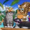 Cheapest 😉 Vermont 🔔 Christmas Company 1000 Pieces Beach Cats ✔️