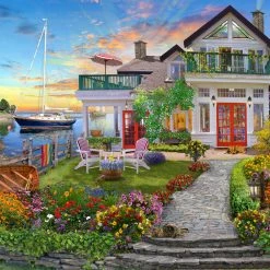 Cheap 🤩 Vermont 🎄 Christmas Company 1000 Pieces Coastal Escape ❤️