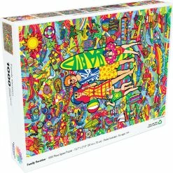 Deals 🤩 Colorcraft 1000 Pieces Family Vacation 😍 -BEACH & OCEAN Puzzles Shop 850019417296 b
