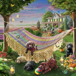 Deals 🎉 Vermont ❄ Christmas Company 550 Pieces Puppies & Butterflies 🌟