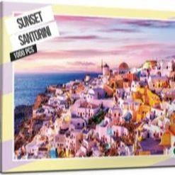 Promo ⭐ Puzzlelife 1000 Pieces Santorini At Sunset 😍