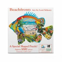Flash Sale ⌛ SunsOut 1000 Pieces Beachfront 🌟 -BEACH & OCEAN Puzzles Shop 96018beachfront front