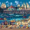 Cheapest 🔥 Dowdle Folk Art 500 Pieces Huntington Beach 🔔 -BEACH & OCEAN Puzzles Shop 97861