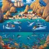 Deals 🔔 Dowdle Folk Art 500 Pieces Cabo San Lucas 🌟 -BEACH & OCEAN Puzzles Shop Cabo 16x20 1