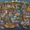 Cheapest 🥰 Dowdle Folk Art 1000 Pieces Plymouth 🎁 -BEACH & OCEAN Puzzles Shop plymouth base